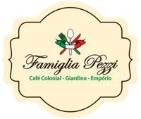 Logotipo da Famiglia Pezzi Café Colonial em Caxias do Sul